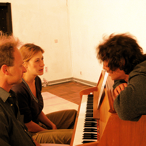Proben mit Helene Grass & Andrè Kudella, April2009